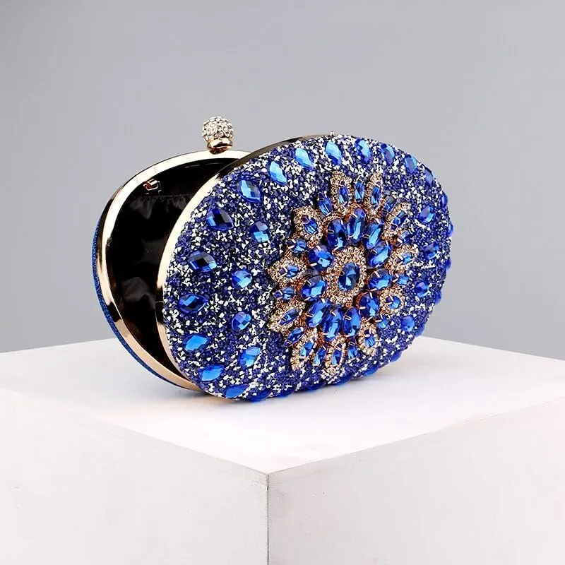 Diamond Women Luxury Clutch Evening Bag Wedding Crystal Ladies Cell Phone Pocket Purse Female Wallet For Party