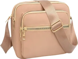DIHKLCIO Nylon Crossbody Bags for Women Purses and Handbags Women's Casual Messenger Bag Waterproof Black Crossbody Purse