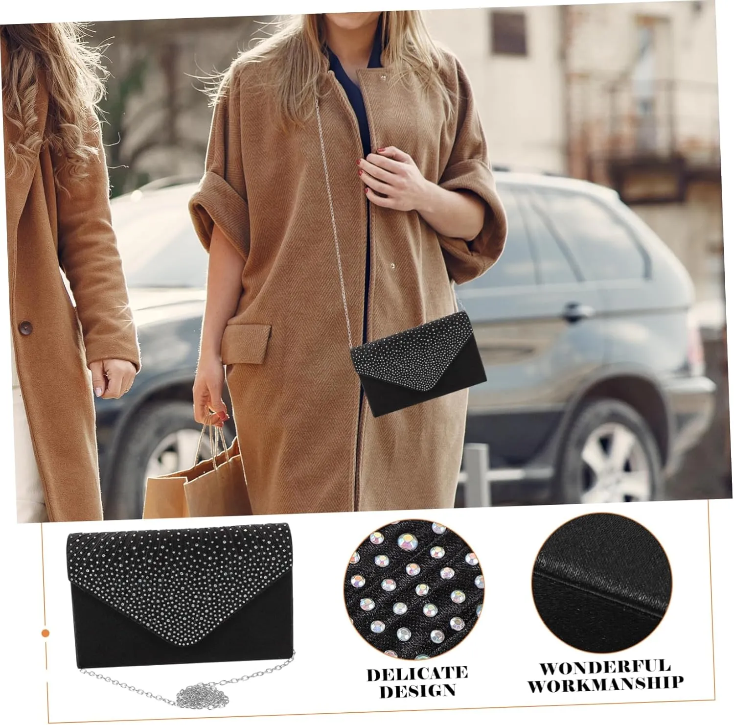 Dinner Bag Evening Purses Evening Clutch Envelope Purse Clutch Bags for Women Wedding Clutches and
