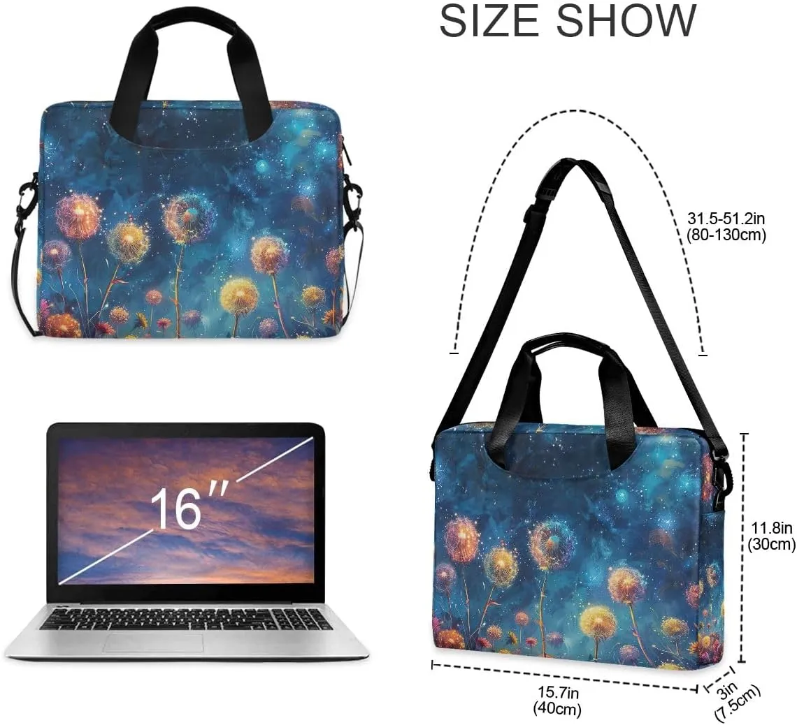 Dinosaur Blue 15.6 Inch Laptop Computer Shoulder Messenger Bag Tablet Carrying Case