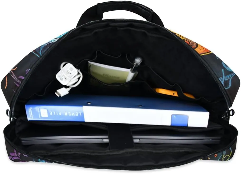 Dinosaur Blue 15.6 Inch Laptop Computer Shoulder Messenger Bag Tablet Carrying Case