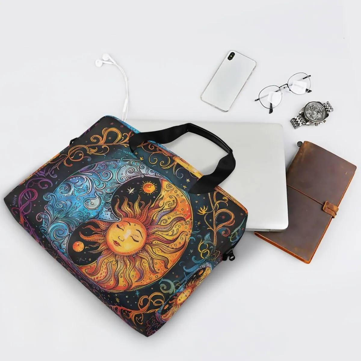 Dinosaur Blue 15.6 Inch Laptop Computer Shoulder Messenger Bag Tablet Carrying Case
