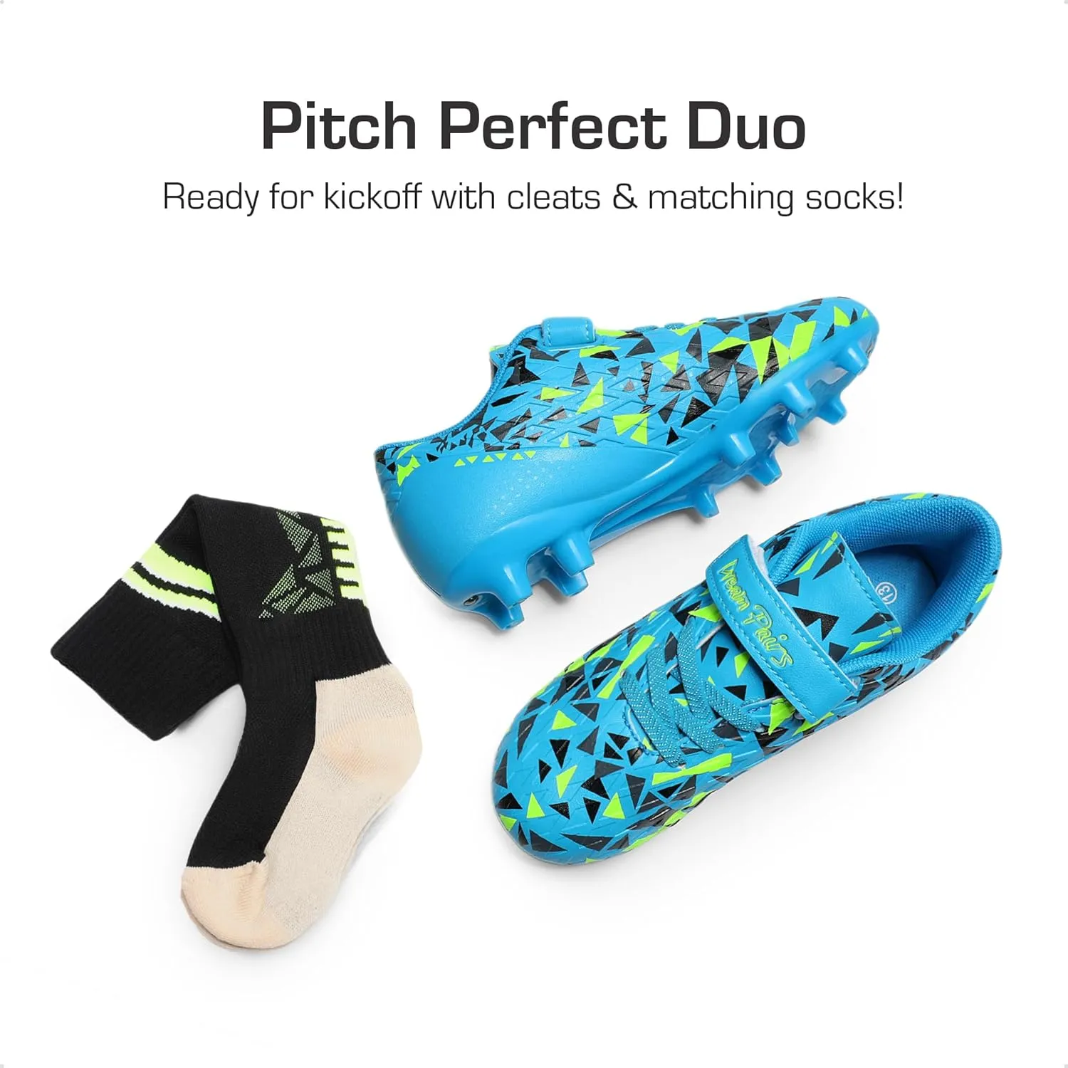 DREAM PAIRS Boys Girls Soccer Cleats Kids Football Shoes for Little/Big Kid SDSO2307K