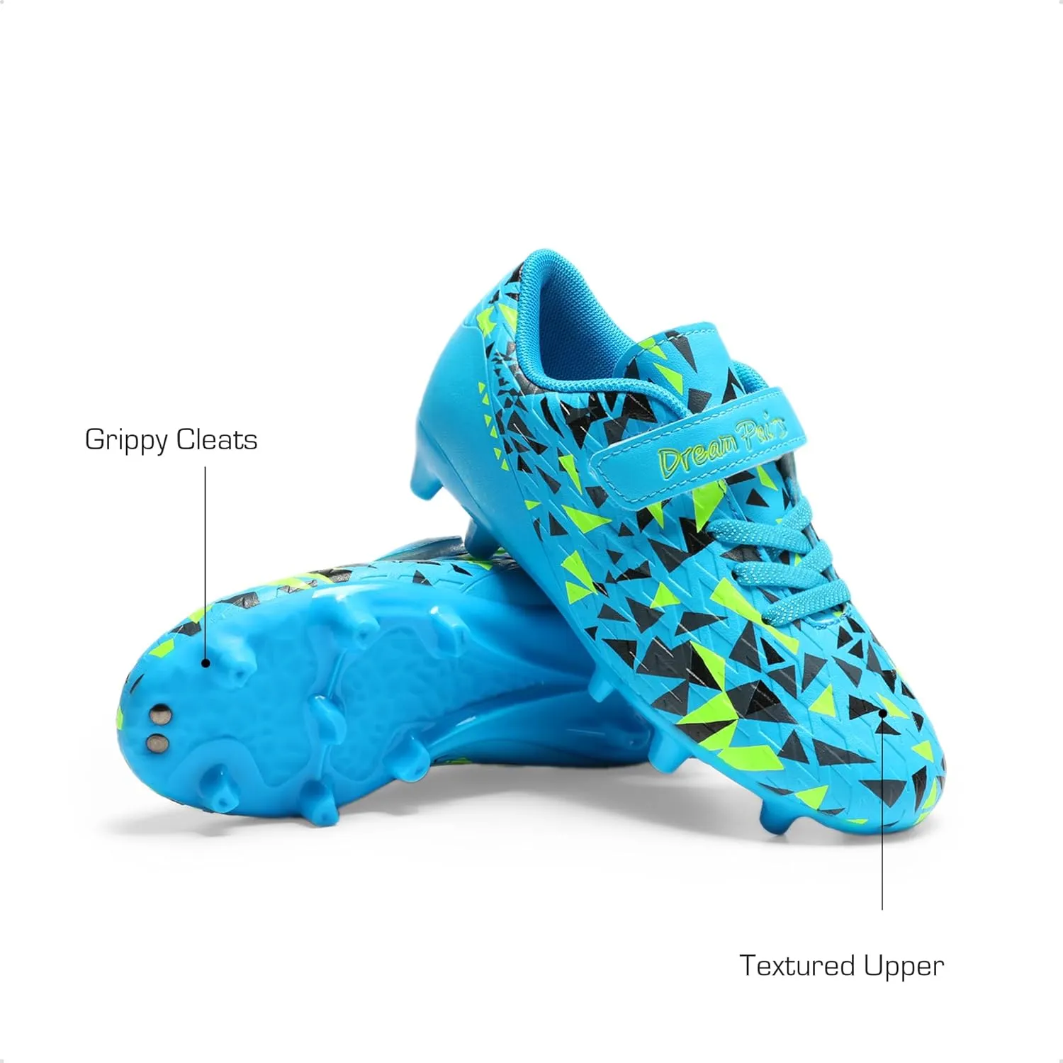 DREAM PAIRS Boys Girls Soccer Cleats Kids Football Shoes for Little/Big Kid SDSO2307K
