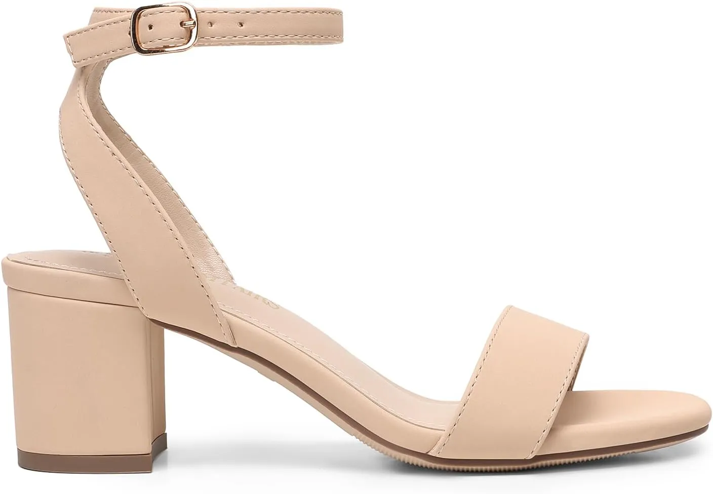 DREAM PAIRS Women's Open Toe Ankle Strap Low Block Chunky Heels Sandals Party Dress Pumps Shoes