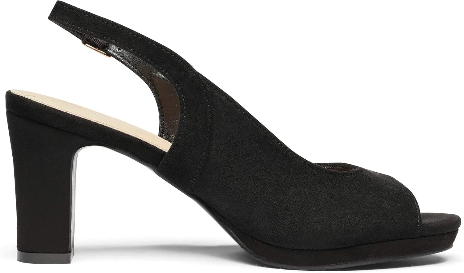 DREAM PAIRS Womens Sexy High Chunky Heels Peep Toe Platform Block Slingback Dress Pumps Shoes