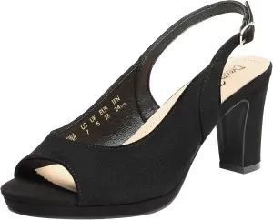 DREAM PAIRS Womens Sexy High Chunky Heels Peep Toe Platform Block Slingback Dress Pumps Shoes