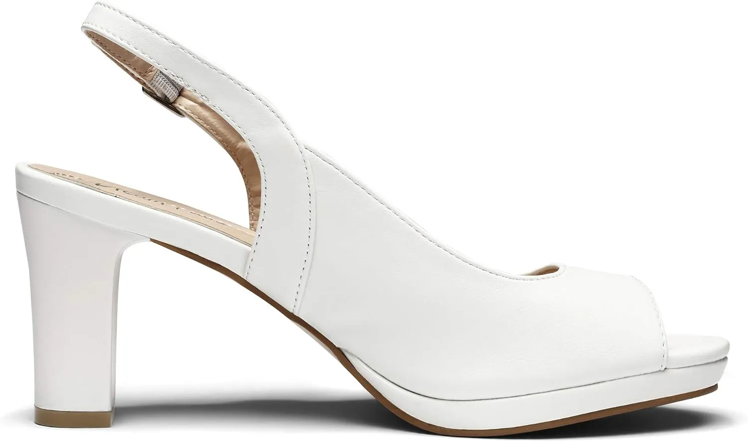 DREAM PAIRS Womens Sexy High Chunky Heels Peep Toe Platform Block Slingback Dress Pumps Shoes