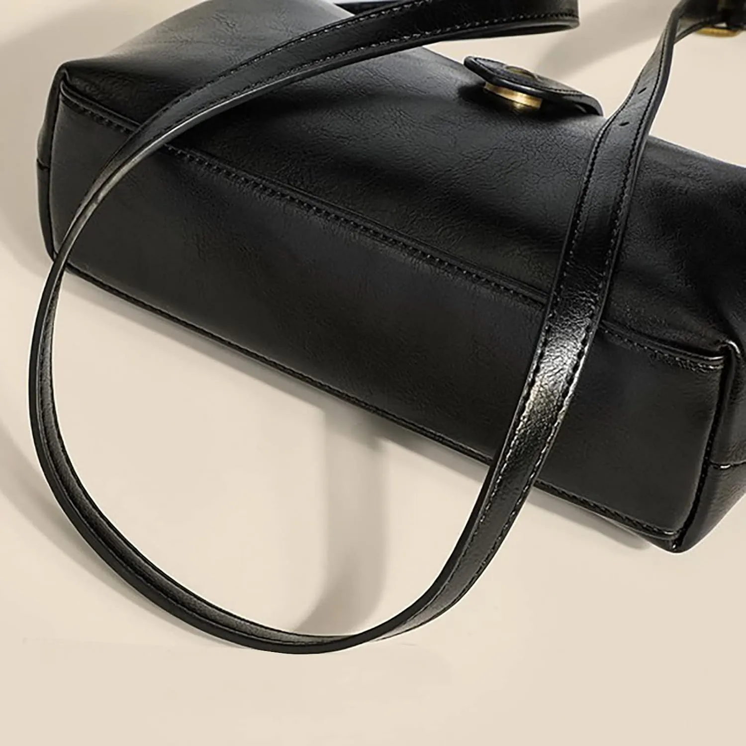 Elegant Purses for Women Cute Hobo Tote Handbags Mini Clutch Purses with Zipper Closure Travel Bag with Zipper(Black)