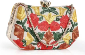 Embroidery Wedding/Party Bridal Type Sling/Clutch Bag