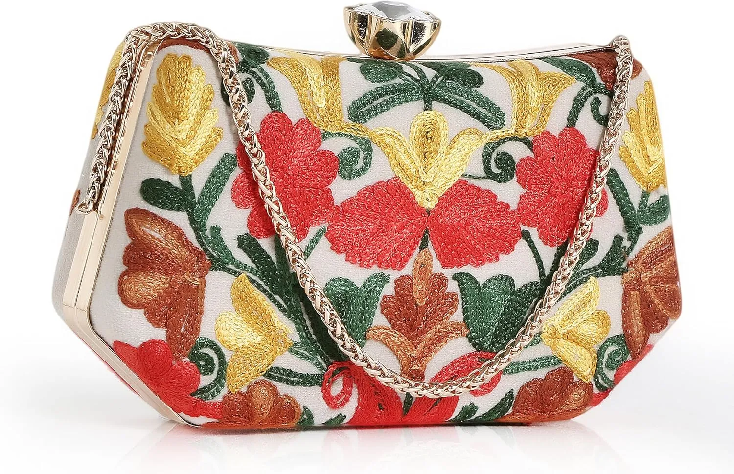 Embroidery Wedding/Party Bridal Type Sling/Clutch Bag
