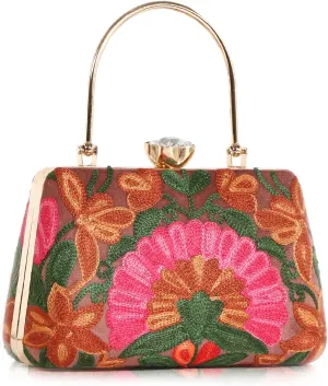 Embroidery Wedding/Party Bridal Type Sling/Clutch Bag