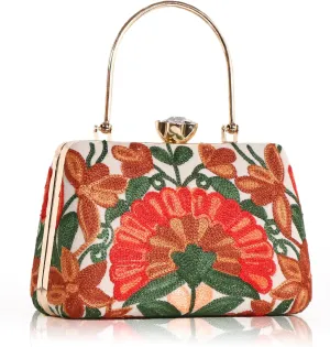 Embroidery Wedding/Party Bridal Type Sling/Clutch Bag