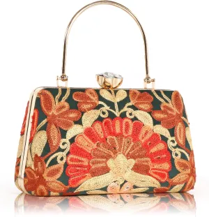 Embroidery Wedding/Party Bridal Type Sling/Clutch Bag