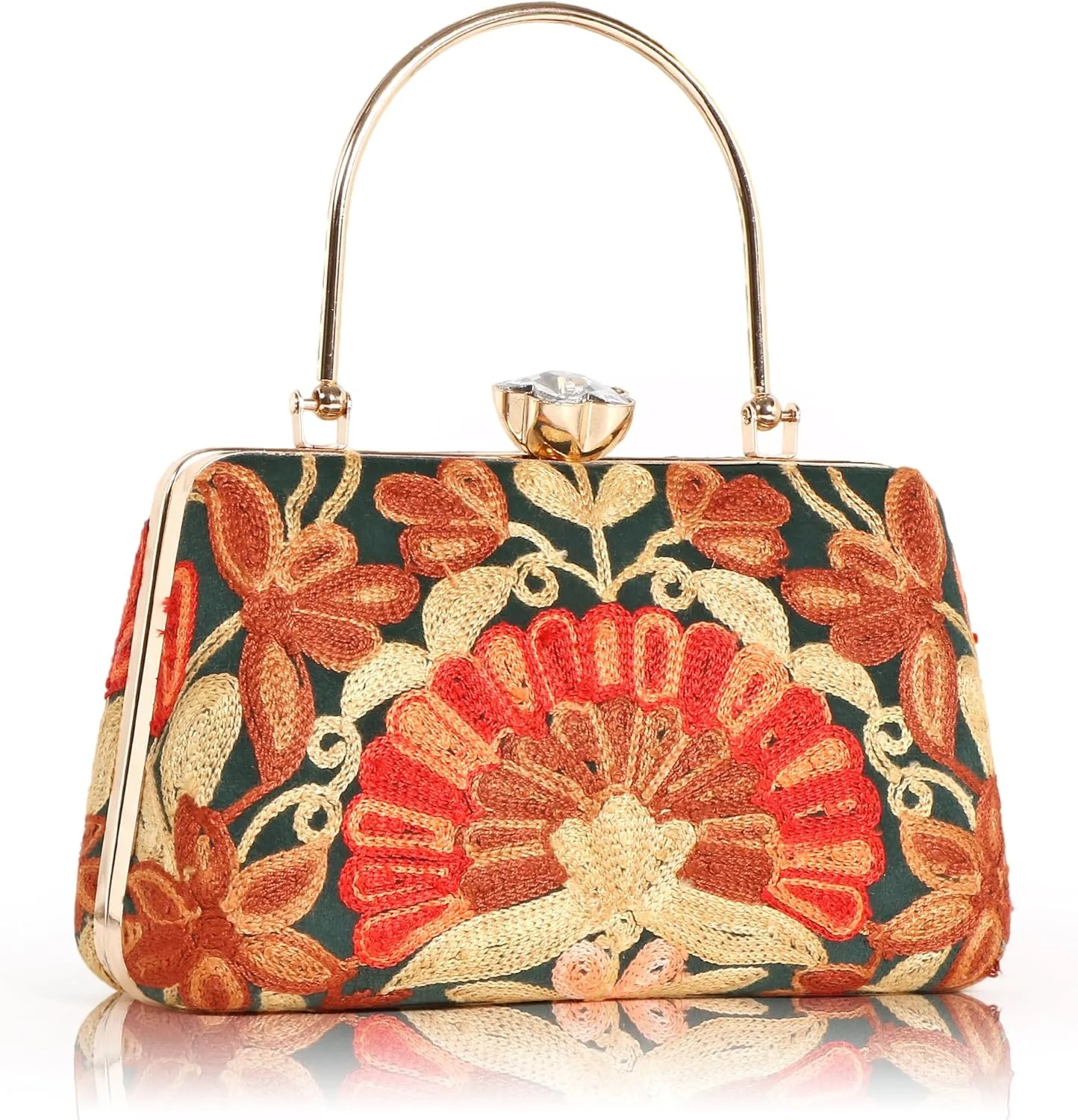 Embroidery Wedding/Party Bridal Type Sling/Clutch Bag