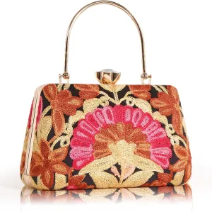 Embroidery Wedding/Party Bridal Type Sling/Clutch Bag