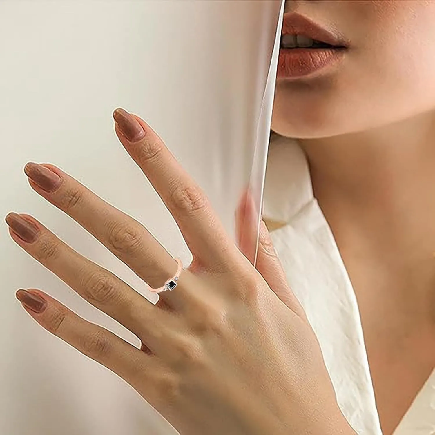 Engagement Ring for Women,White Gold Plated Wedding Band Round Cut Cubic Zirconia Promise Bridal Ring Jewelry Gifts for Lover