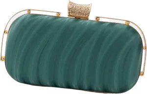 Evening HandbagElegant Ripples Pattern Clutches Bag for Women Evening Handbag Purse with Chain Strap for Parties and Event
