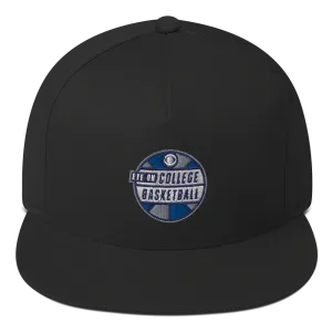 Eye on College Basketball Podcast Logo Embroidered Flat Bill Hat