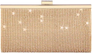 FALETO Rhinestone Clutch Purses for Women Sparkly Purse Wedding Clutch Glitter Crossbody Shoulder Bag with Detachable Chain
