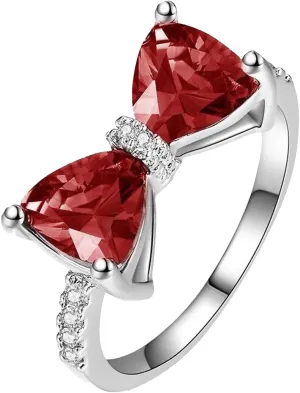 Fashion 925 Silver Bridal Rings Sets, Engagement Wedding Band for Women Promise Ring for Her