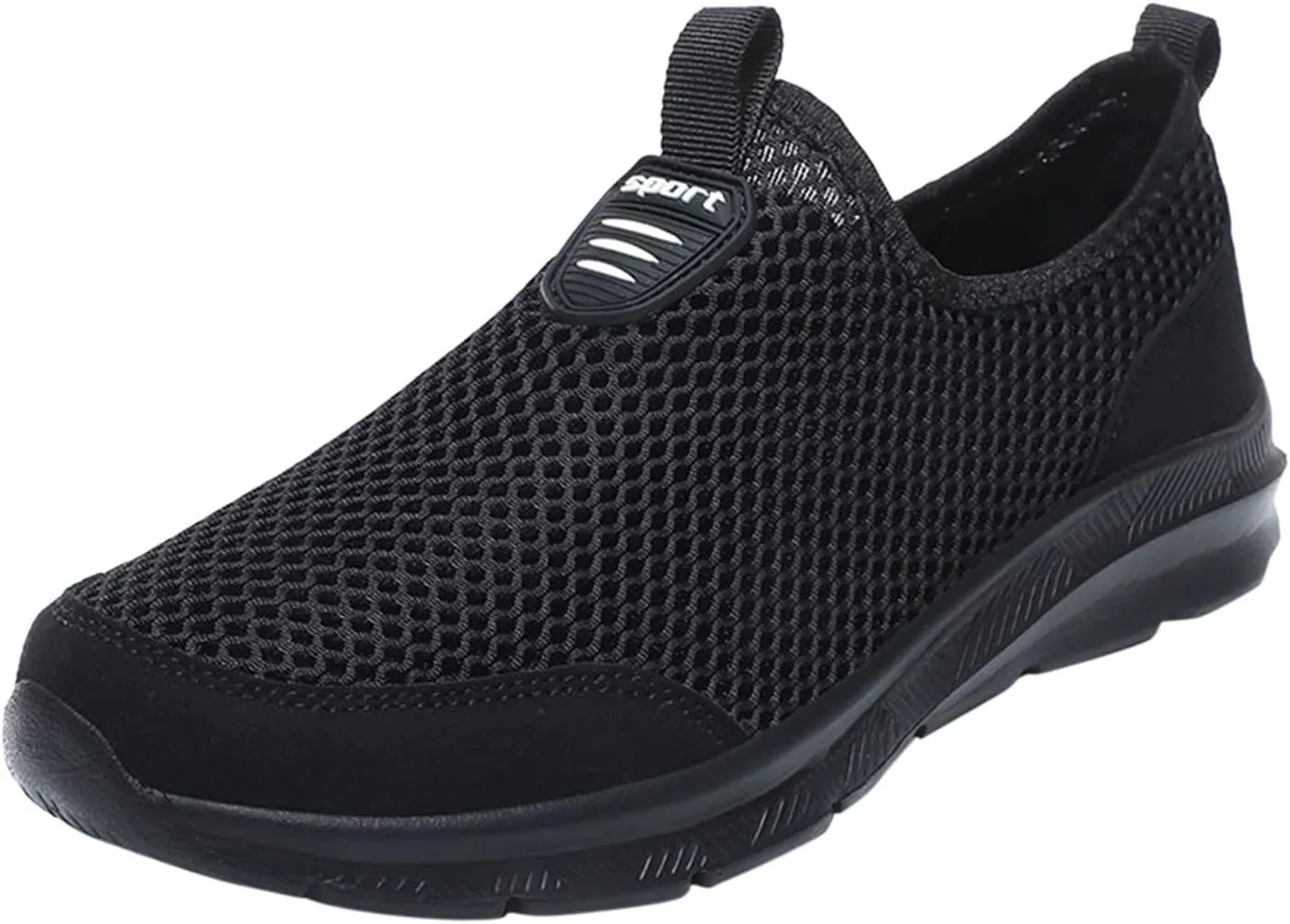 Fashion Summer Men Breathable Mesh Shallow Lace Up Casual Shoes Mens Classic Leather Sneaker
