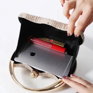 Fashion Women Clutch Bag Hard- Surface Handbag Luxury with Chain Design for Girls Wedding Party Purse Clutches (Color : Red)