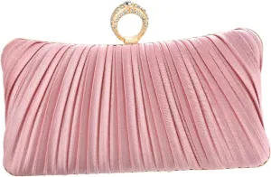 Fashion Women's Evening Bags, Artificial Silk Luxury Handbags with Chain Stylish Purses for Wedding Party