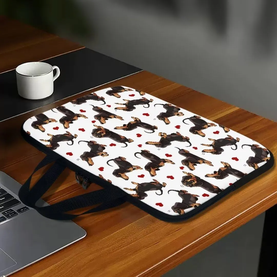 Floral Snake Laptop Handbag Waterproof Tablet Business Carrying Handbag for Women Men Fashion Tablet Business Carrying Bag