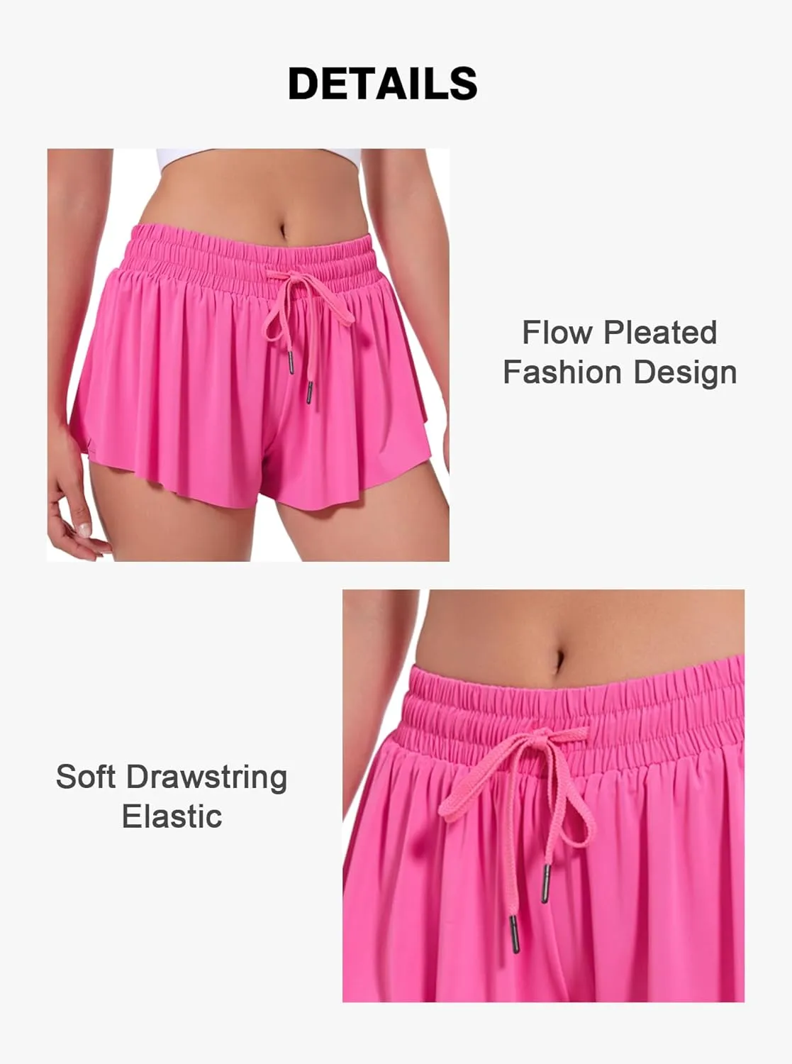 Flowy Athletic Shorts for Women Girls Butterfly Shorts Running Tennis Skort Preppy Shorts Cute Summer Clothes