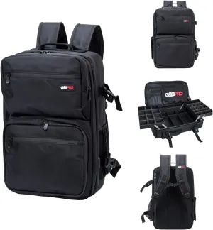 G&BPRO Full Size Backpack with Extending Tray System | All-in-one Mobile Workstation Travel Bag (Black)