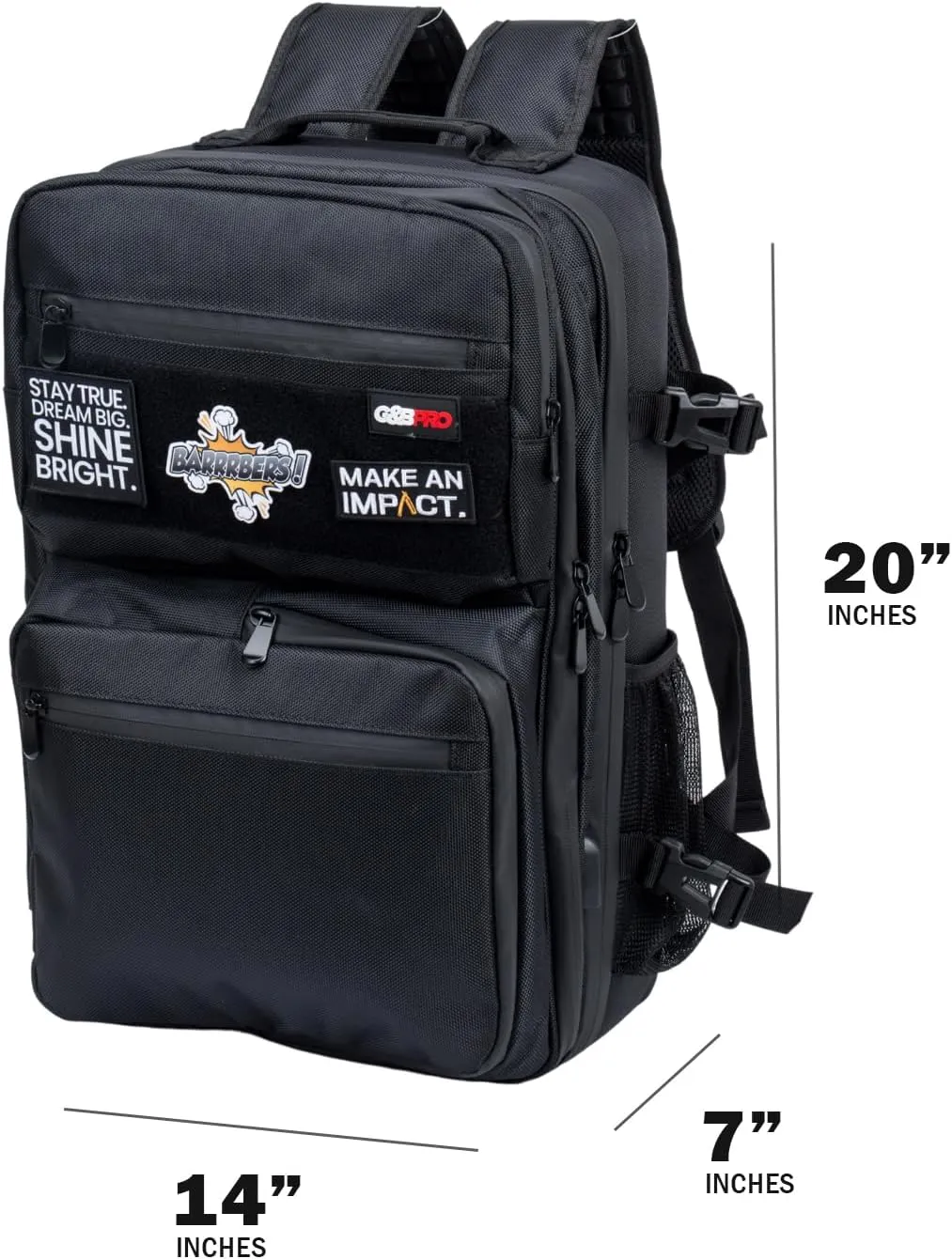 G&BPRO Full Size Backpack with Extending Tray System | All-in-one Mobile Workstation Travel Bag (Marvy Marv Limited Edition)
