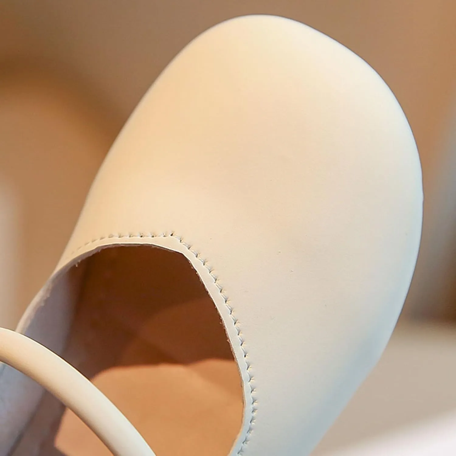 Girls Wedding Flat Solid Flower Mary Jane Dress Shoes Square Toe Ballet Soft Sole Slip On Flat for Part School
