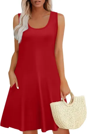 Going Out Dresses for Women Spring Tank Dress Flowy Sun Dresses Sleeveless Floral Print Dress Boho Summer Ruched Dress
