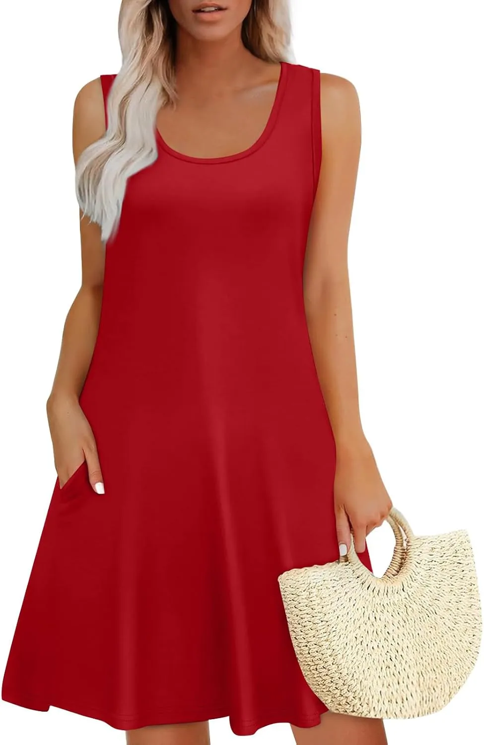 Going Out Dresses for Women Spring Tank Dress Flowy Sun Dresses Sleeveless Floral Print Dress Boho Summer Ruched Dress