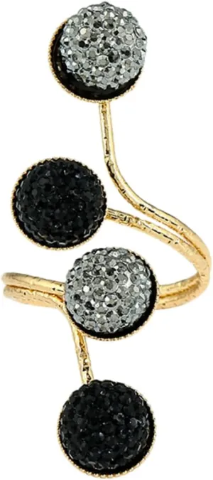 Golden Simple Alloy Rings for Women Temperament Resin Joint Finger Ring Fashionable Jewelry for Daily Wear Lightweight and Skin Friendly Design
