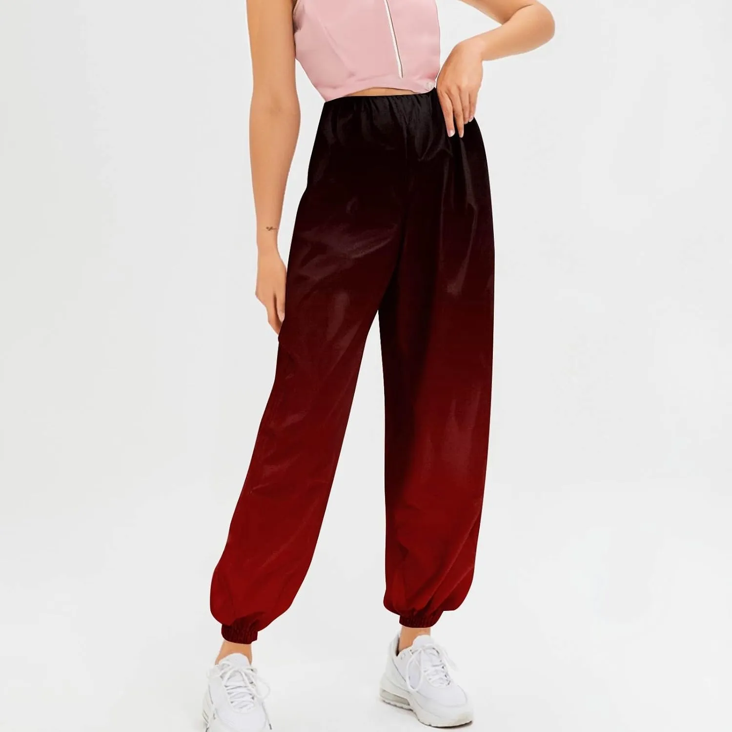 Harem Pants for Women Loose Fit Tie Dye Beach Pants Casual Dressy Pockets Elastic High Waisted Summer Trousers Lounge