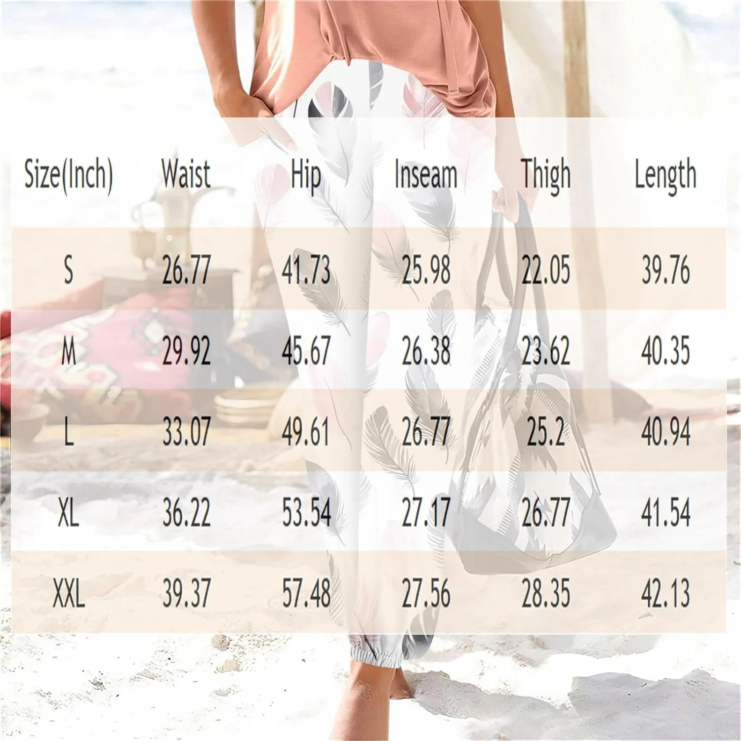 Harem Pants for Women Loose Fit Tie Dye Beach Pants Casual Dressy Pockets Elastic High Waisted Summer Trousers Lounge