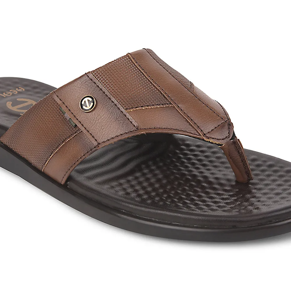Healers Tan Casual Slipper For Men SOFTER-2 By Liberty
