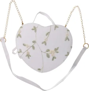 Heart Shaped Tote Bag Women Evening Purse Small Crossbody Bag Party Clutch