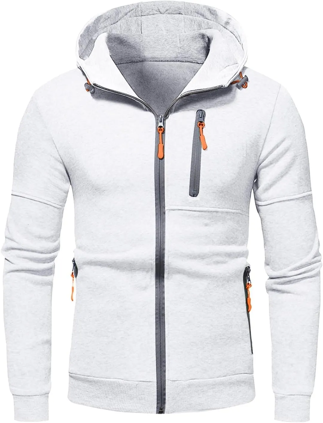 Hoodies Men's Spring And Autumn Long Sleeve Half Zip Hoodie Hooded Sweatshirt Top Sportswear Men's Pullover Club