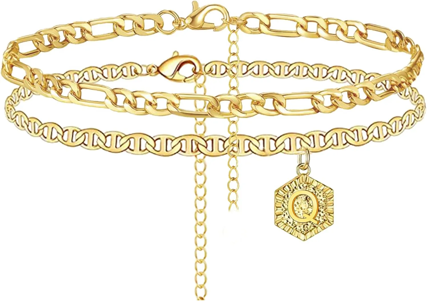 Initial Ankle Bracelets for Women Gold Anklets Summer Beach Vacation Outfits Cuba Paperclip Anklet Dainty Link Chain Ankles Foot Jewelry