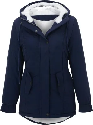 Jackets For Women Trendy Lined Thick Women's Trench Warm Winter ' Hooded Overcoat Coat Bed Jackets For Elderly