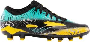 Joma Soccer Boots Firm Ground, 6.5-11 - Professional Cleats - Microfiber Upper, Chrome Sole, Heel Reinforcement, and Sock-Like Fit - Evolution Cup FG