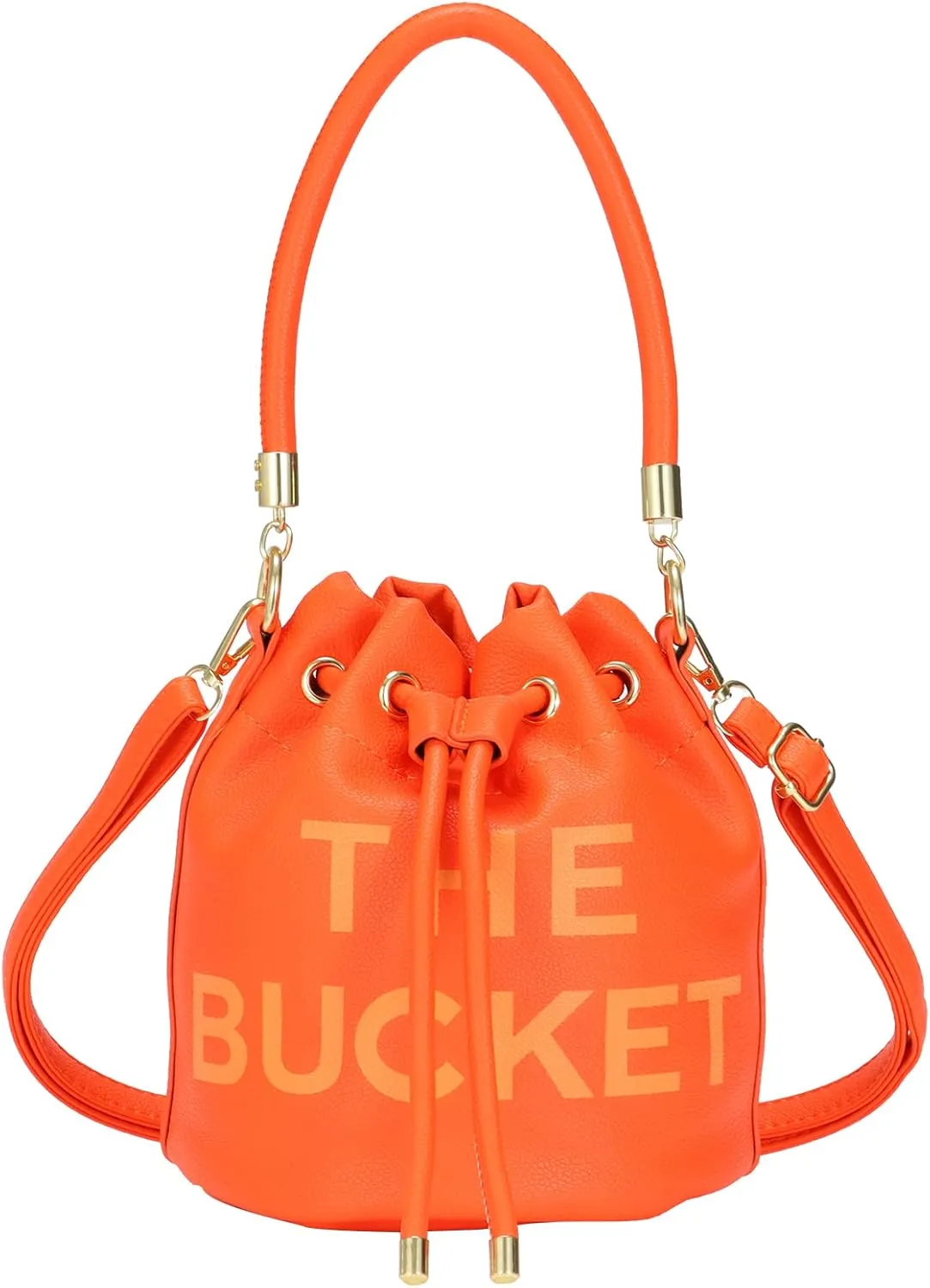 JQAliMOVV Mini Leather Bucket Bags for Women Drawstring Bucket Purse Crossbody Handbags Hobo Bag