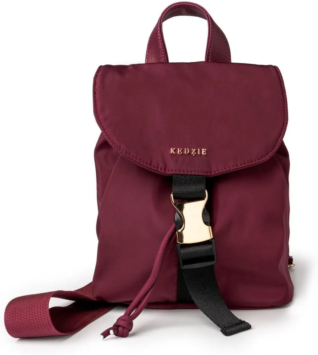 KEDZIE Mali Convertible Backpack Sling Crossbody Bag with Buckle Clip for Women