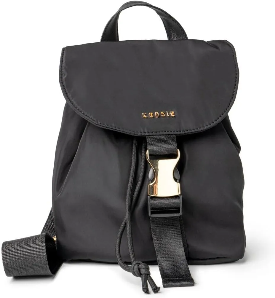 KEDZIE Mali Convertible Backpack Sling Crossbody Bag with Buckle Clip for Women