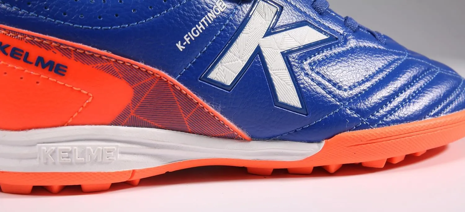 KELME Laceless Soccer Cleats Youth and Kids  Futsal or Turf Soccer Shoes for Boys/Girls  Indoor or Outdoor Velcro Football Boots