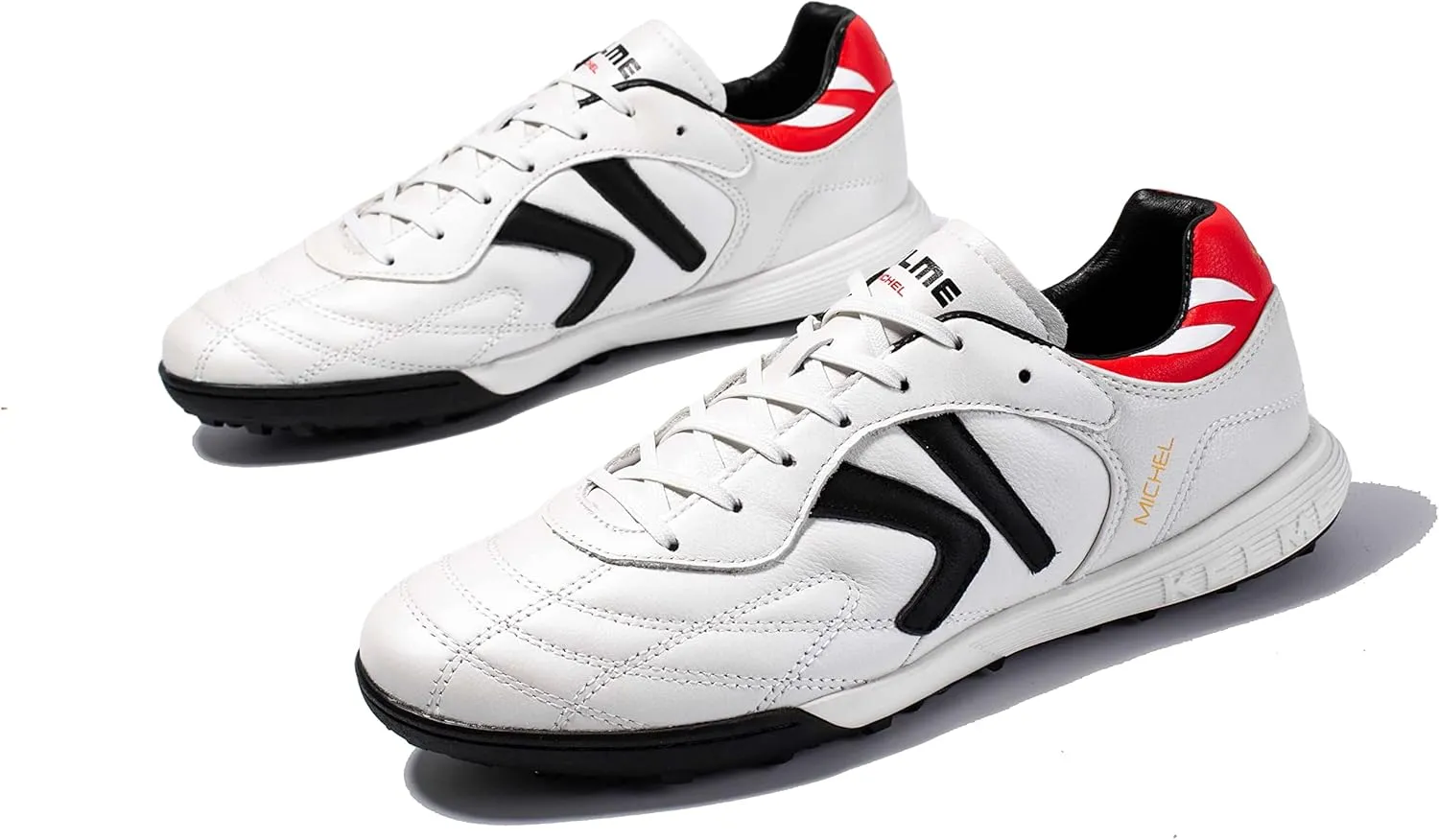 KELME Men's Turf Soccer Cleats - Football Boots Outdoor/Indoor Unisex Adult Sizes - Pro Calfskin Leather Soccer Shoes - TF
