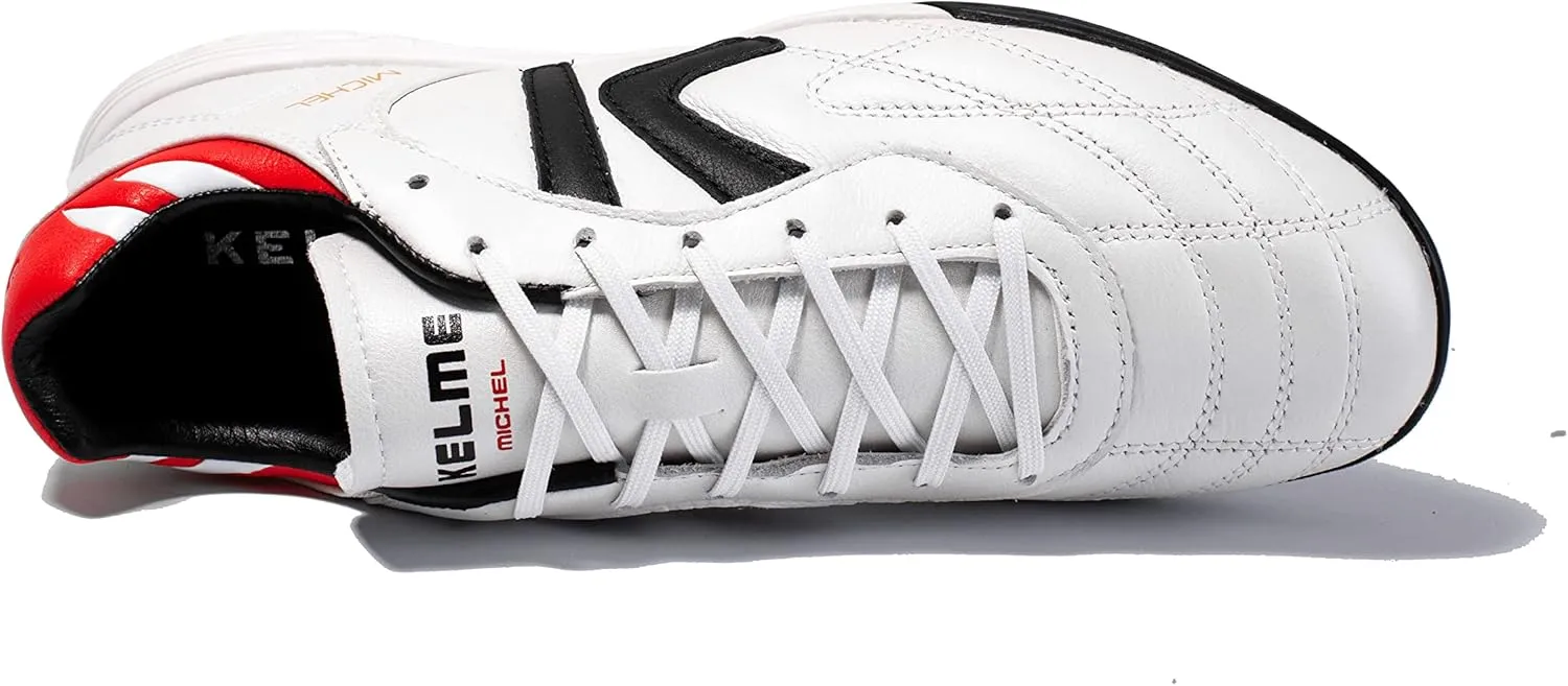 KELME Men's Turf Soccer Cleats - Football Boots Outdoor/Indoor Unisex Adult Sizes - Pro Calfskin Leather Soccer Shoes - TF